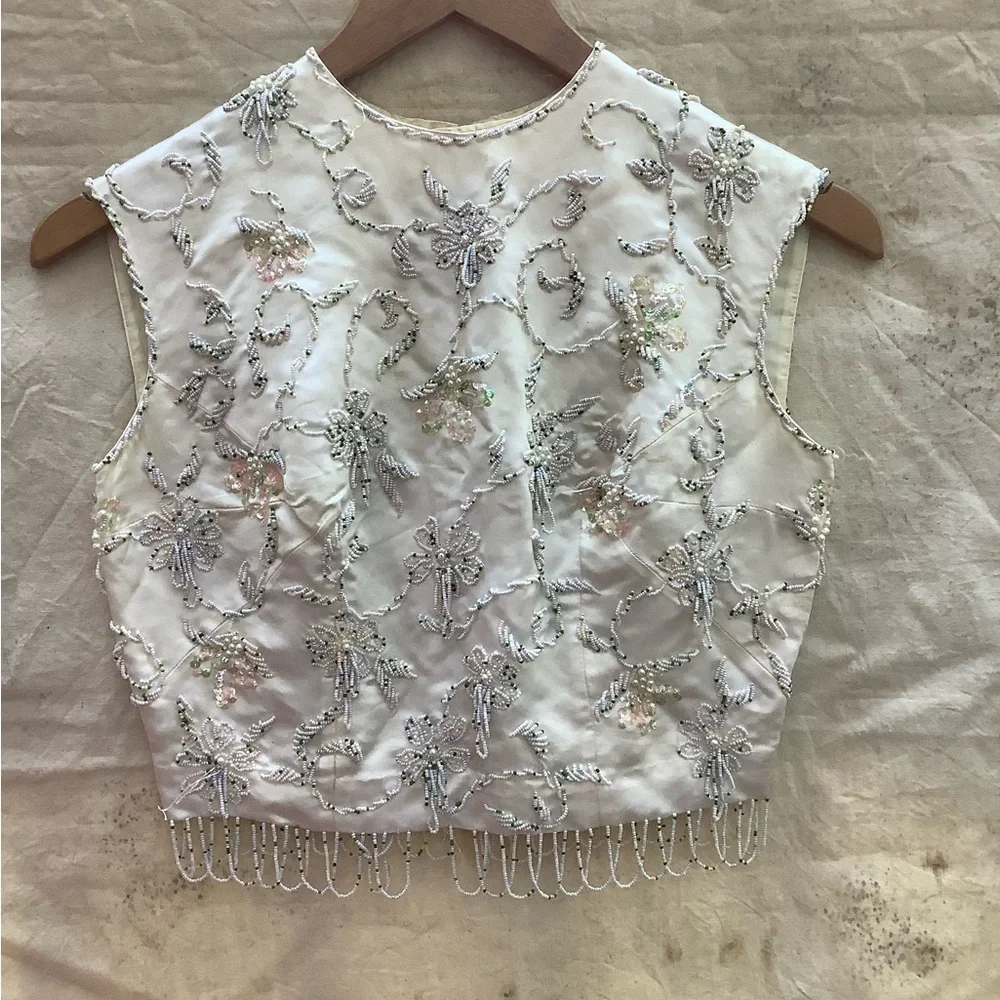 VTG Handmade Beaded Top - Picture 3 of 8